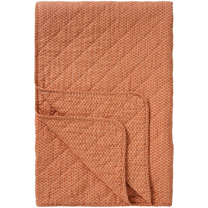 Ditsy Floral Printed Quilt | Burnt Orange