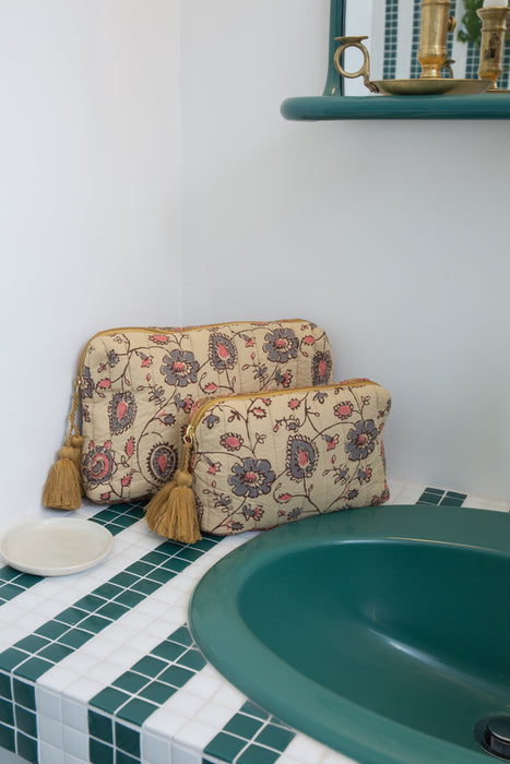 Pouch Toilet Bag | Honey Floral