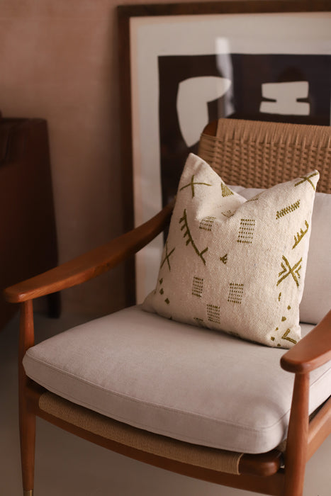 Embroidered Wool Cushions - Square