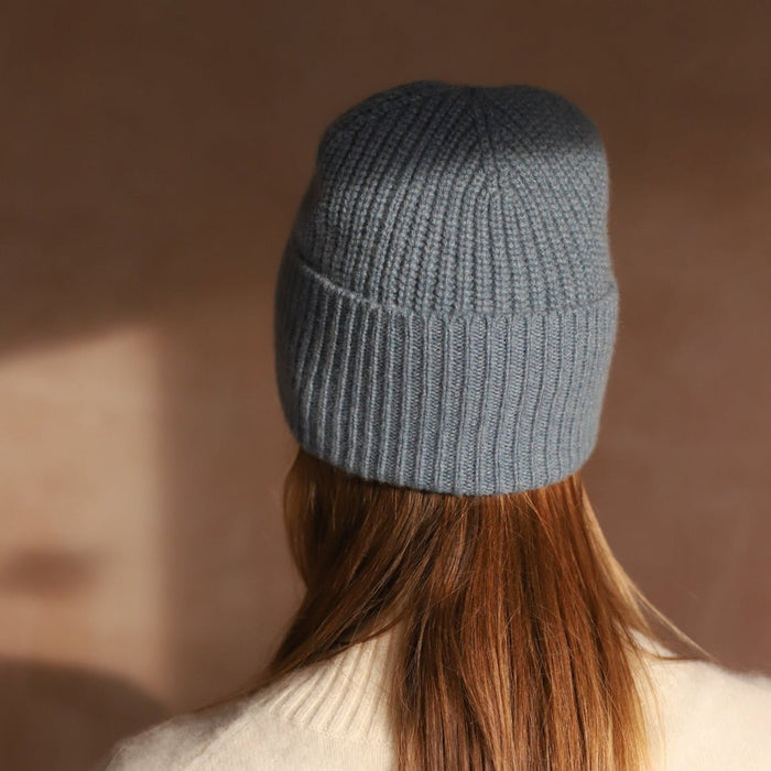 Cashmere Beanie - Sage Green