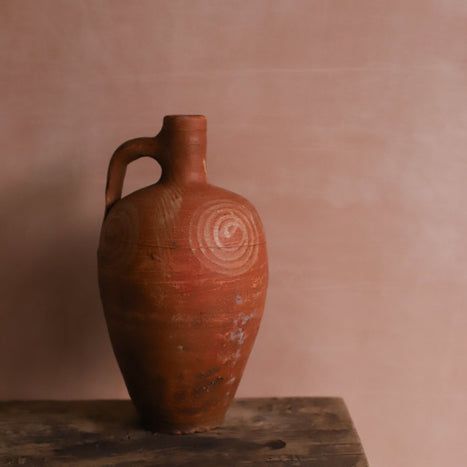 Turkish Clay Patterned Pitcher
