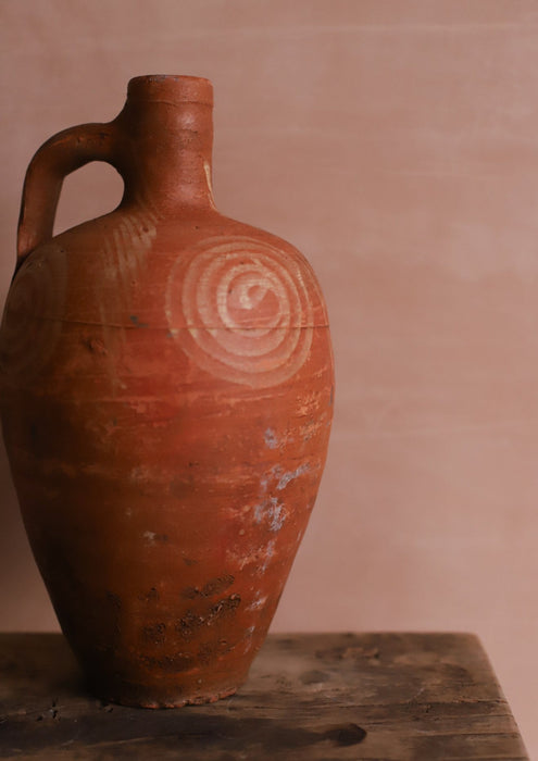 Turkish Clay Patterned Pitcher
