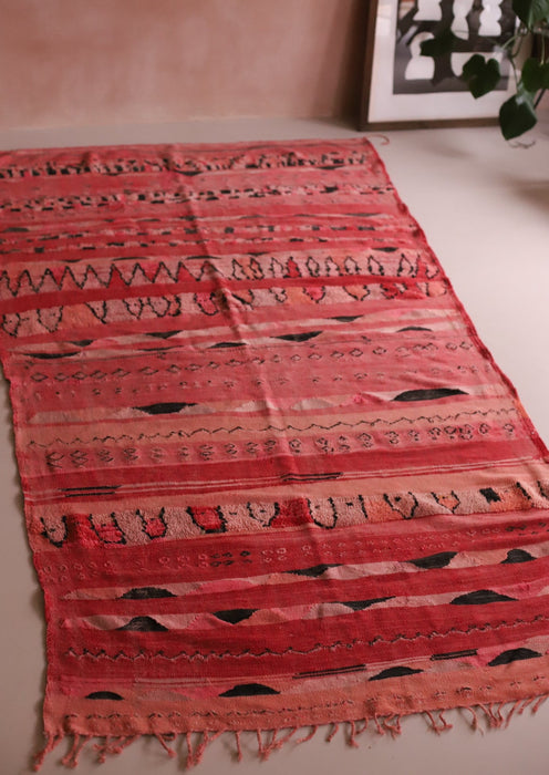 Vintage Moroccan Blanket / Rug