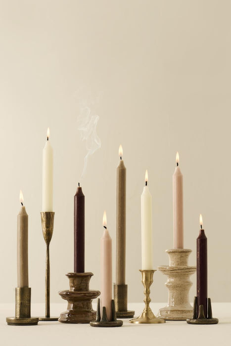 Rustic Dinner Candle | Caramel