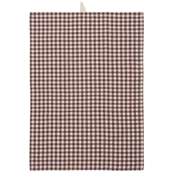 Tea Towel Thor | Dark Brown Check