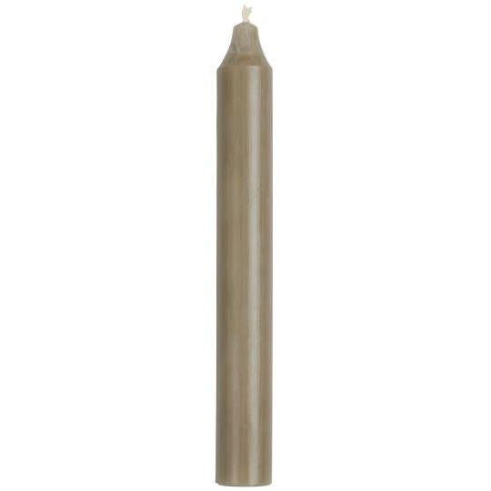 Rustic Dinner Candle | Linen Grey