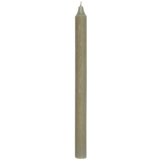 Rustic Dinner Candle | Linen Grey