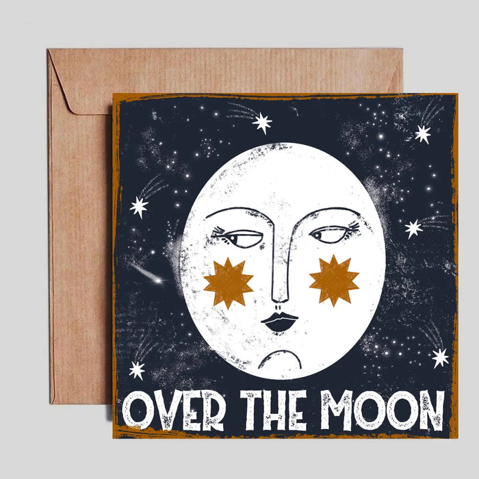 Over the Moon Card