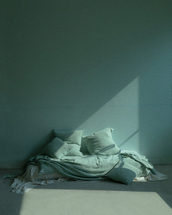 French Raw Linen Throw | Verbena