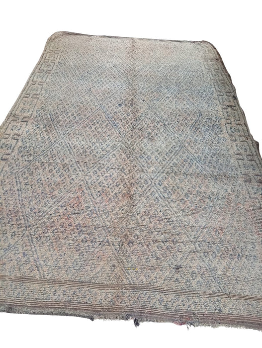 Vintage Beni M'Guild Rug | Terracotta Blue
