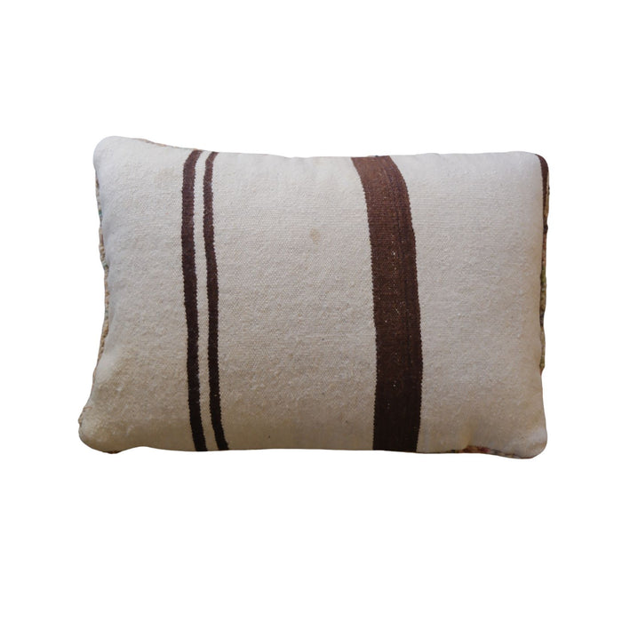 Berber Cushion | Peach & Greens