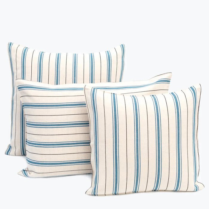 Striped Teal Cushion | Lumber