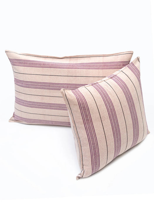 Striped Aubergine Cushion | Lumber