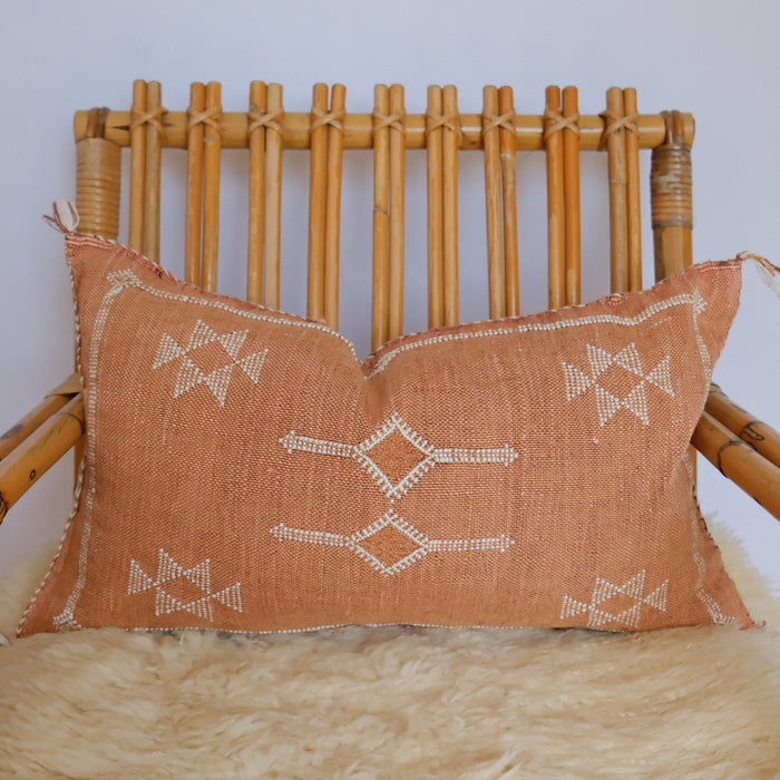 Cactus Cushion | Burnt Clay & Cream II