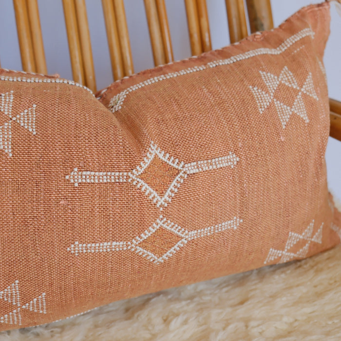 Cactus Cushion | Burnt Clay & Cream II