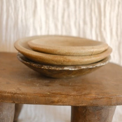 Antique Indian Marble Bowl | Small