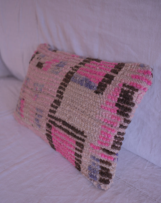 Kilim Cushion | Bright Pink & Blue