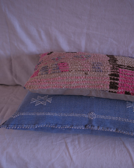 Kilim Cushion | Bright Pink & Blue