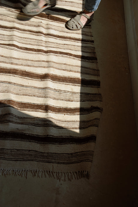 Vintage Moroccan Blanket - Striped