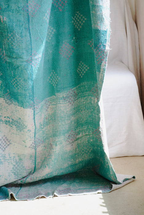 Vintage Kantha Quilt #1012