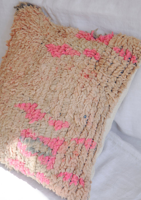 Vintage Berber Cushion - Pink Mix