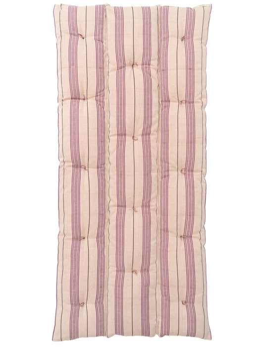 Striped Tufted Daybed Mattress | Large | Aubergine