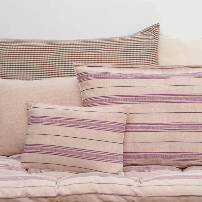 Striped Aubergine Cushion | Lumber