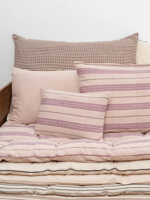 Striped Tufted Daybed Mattress | Small | Aubergine