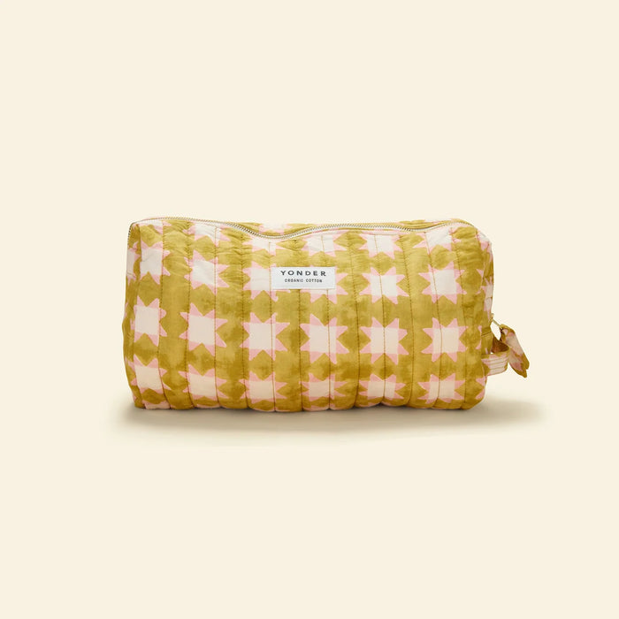 Quilted Wash Bag | Carousel Honey