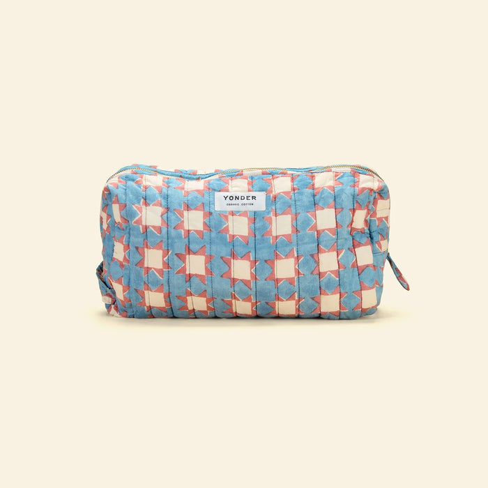 Quilted Wash Bag | Carousel Sky