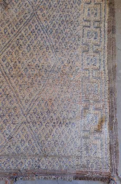 Vintage Beni M'Guild Rug | Terracotta Blue