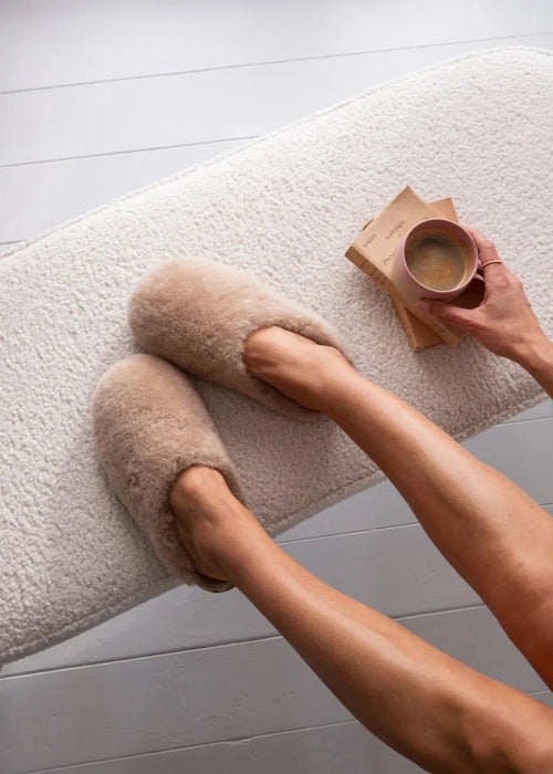Sheepskin mule slipper