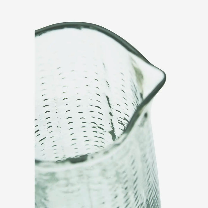 Hammered Glass Jug | Clear