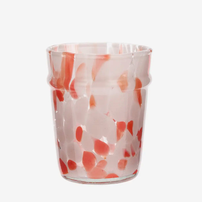 Marbled Drinking Glass | Pink
