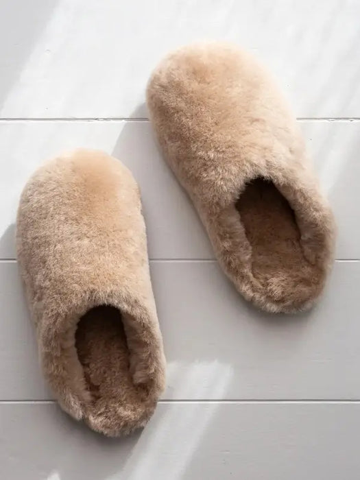 Sheepskin mule slipper