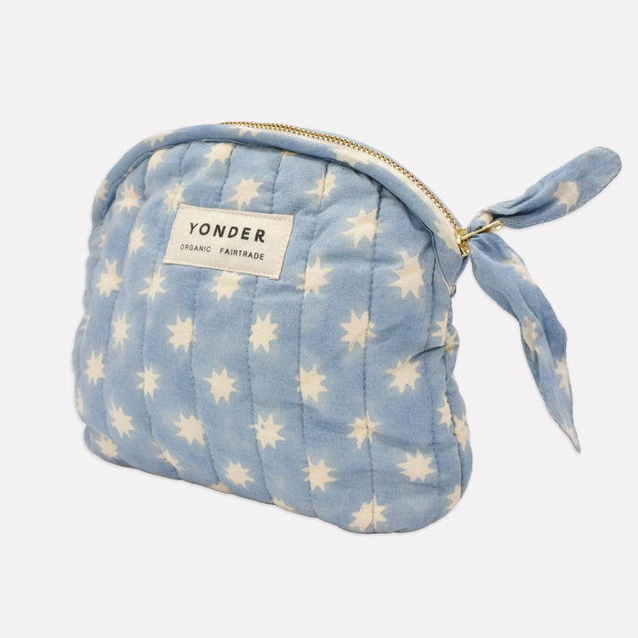 Quilted Zip Pouch - Cosmic | Sky