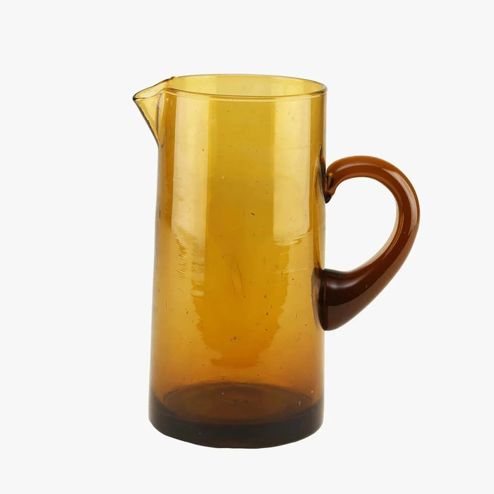 Beldi Recycled Glass Jug | Amber