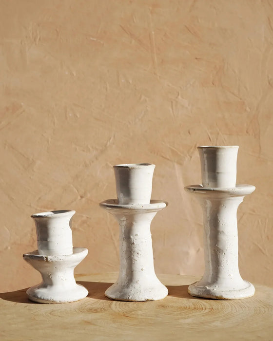 Tamegroute White Candlestick | Mini