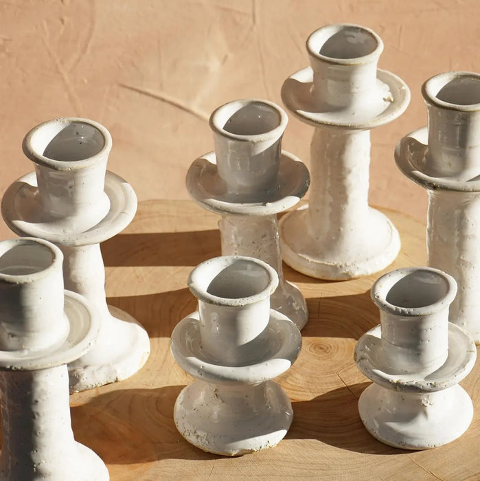 Tamegroute White Candlestick | Mini