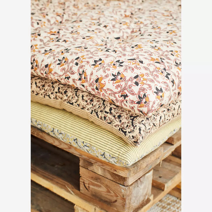 Double sided cotton mattress - Medium / Stripe & Floral