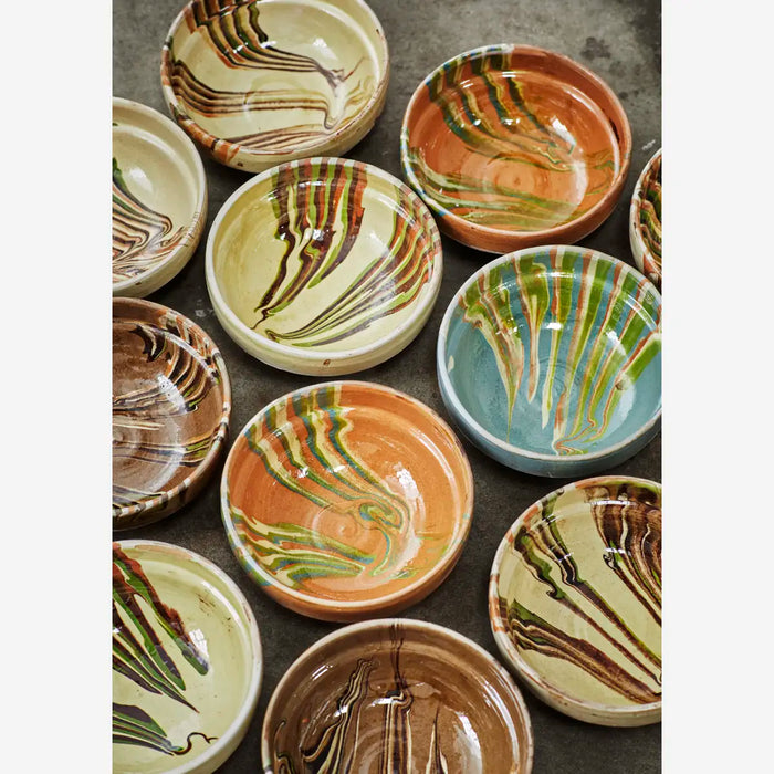 Vintage Glazed Earthenware Bowl