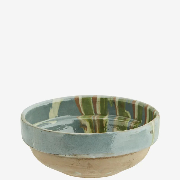 Vintage Glazed Earthenware Bowl