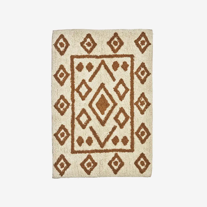 Tufted Cotton Bath Mat | Diamond