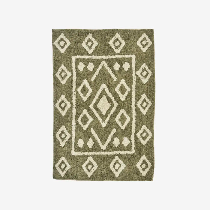 Tufted Cotton Bath Mat | Diamond