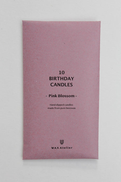 10 Birthday Candles - Pink Blossom