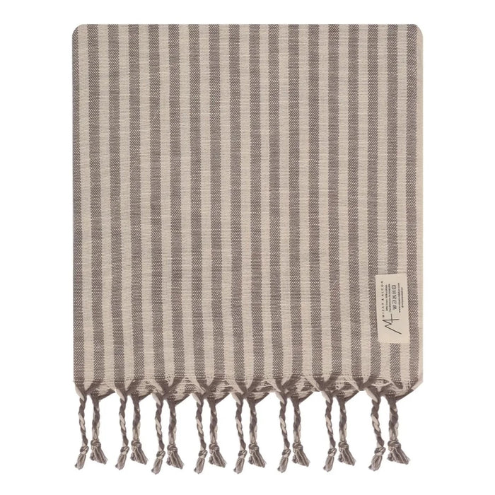 Grey Striped Towel