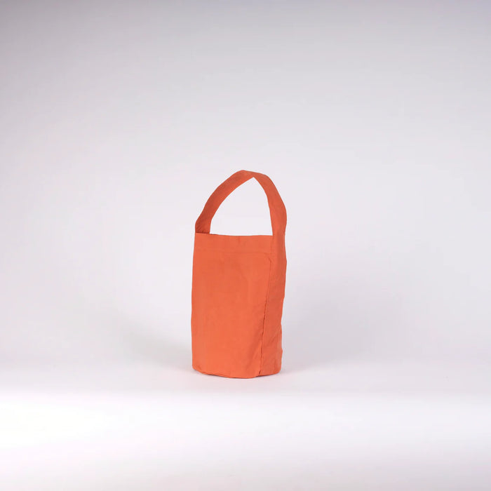 Waxed Bucket Bag - Terracotta