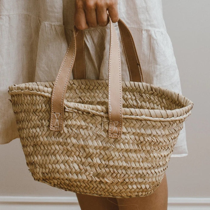 Straw Basket Bag | Small