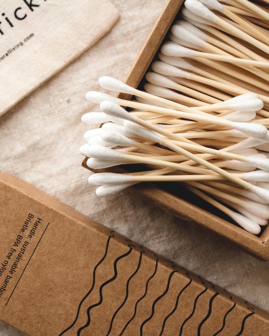 Bamboo Cotton Buds | 100% Biodegradable | 200 Buds – Rae Store Ltd