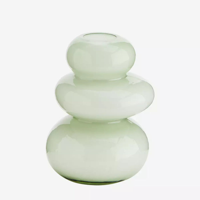 Pebble Glass Vase - Dusty Green